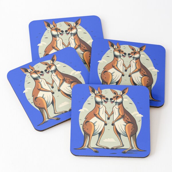 Item preview, Happy funny kangaroos designed and sold by Blue Eye.