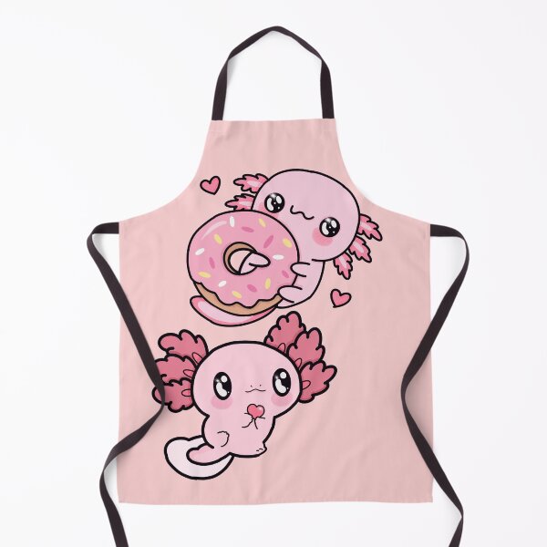 Item preview, Love Underwater: Aksolotls with Doughnuts and Hearts designed and sold by Kinia2702.