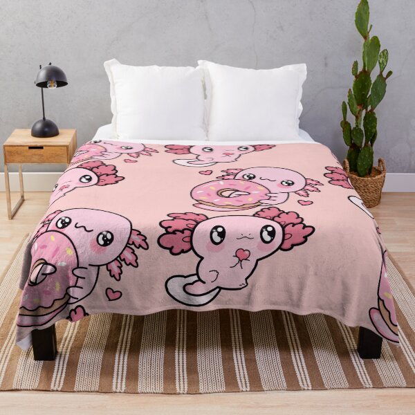 Item preview, Love Underwater: Aksolotls with Doughnuts and Hearts designed and sold by Kinia2702.