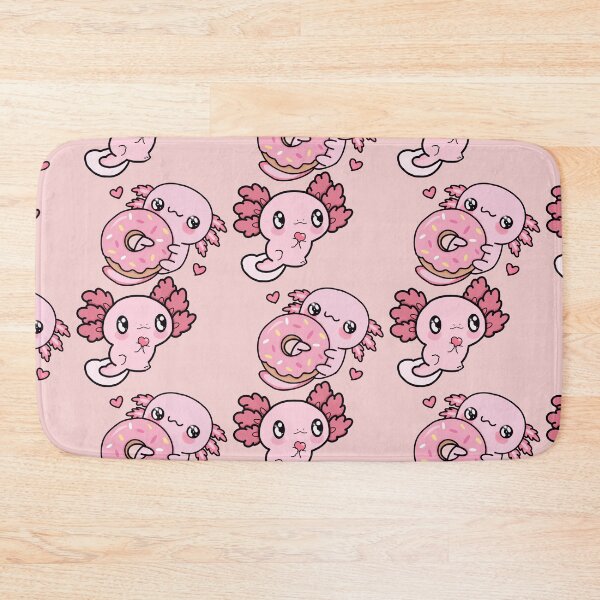 Item preview, Love Underwater: Aksolotls with Doughnuts and Hearts designed and sold by Kinia2702.