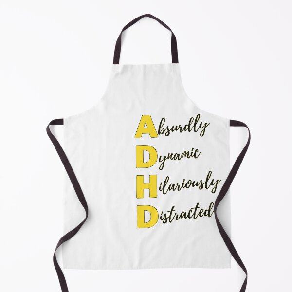 Item preview, We Are Absurdly Dynamic & Hilariously Distracted - ADHD Typography Illustration designed and sold by TeeHarbor.