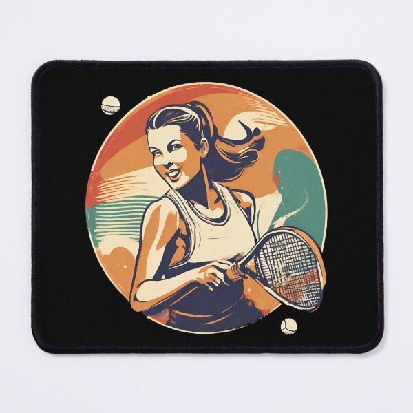 Item preview, Retro colored love to play tennis and boost fitness designed and sold by TreetopStudios.