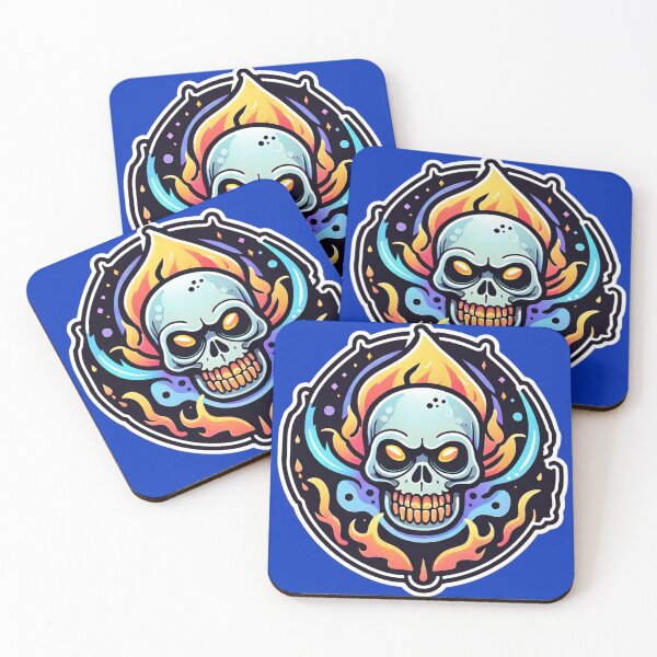 Item preview, Fiery skull aura: Mystical skull design for lovers of the extraordinary designed and sold by digistampdesign.