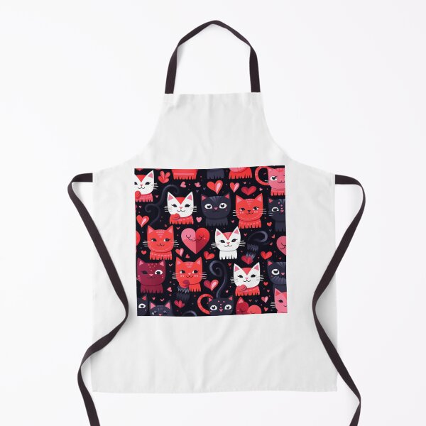 Item preview, Valentine beauty cats pattern designed and sold by SmileshareShop.