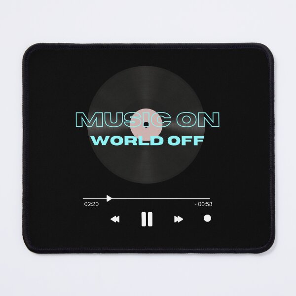 Item preview, Music On, World Off (Blue) designed and sold by Ranydrawings.
