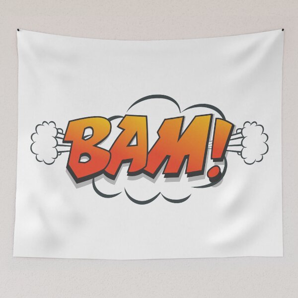 Item preview, Bam, Comic, Comic Expressions, Pop Art, Pop Art Designs, Red, Yellow, Expressions, Pop Art Expressions, Pop Art Bubbles, designed and sold by Henrylizarraga.