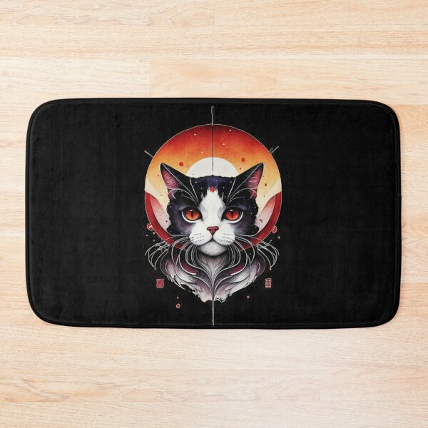 Item preview, Cat At Sunset Japanese Style designed and sold by YoungMind95.