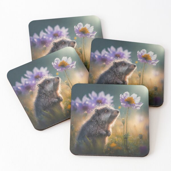 Item preview, Cute Animal Creature Smelling The Flower Surreal designed and sold by Lelijo.