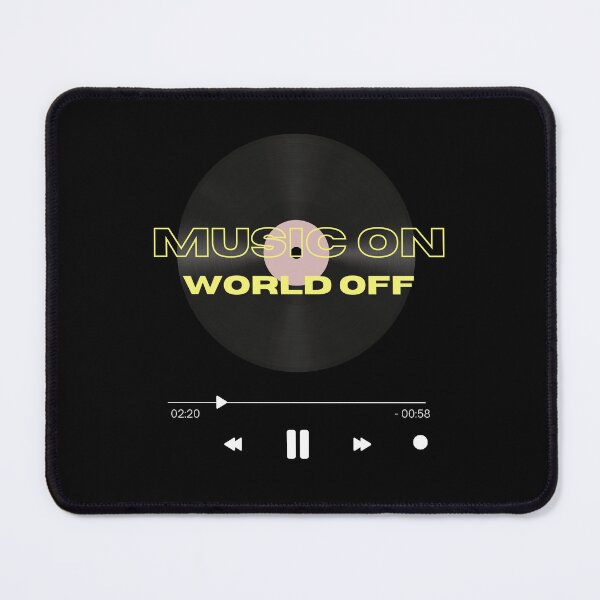 Item preview, Music On, World Off (Yellow) designed and sold by Ranydrawings.