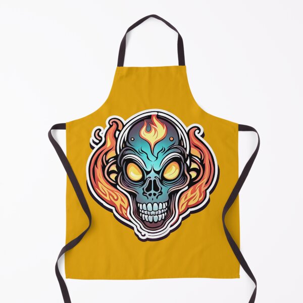 Item preview, Flamegazing Skeleton: Colorful skull for artistic spirits - Unique design designed and sold by digistampdesign.