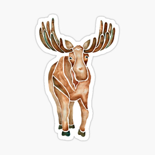 Item preview, Moose | Animal Watercolor Painting designed and sold by BlueHazeStudio.