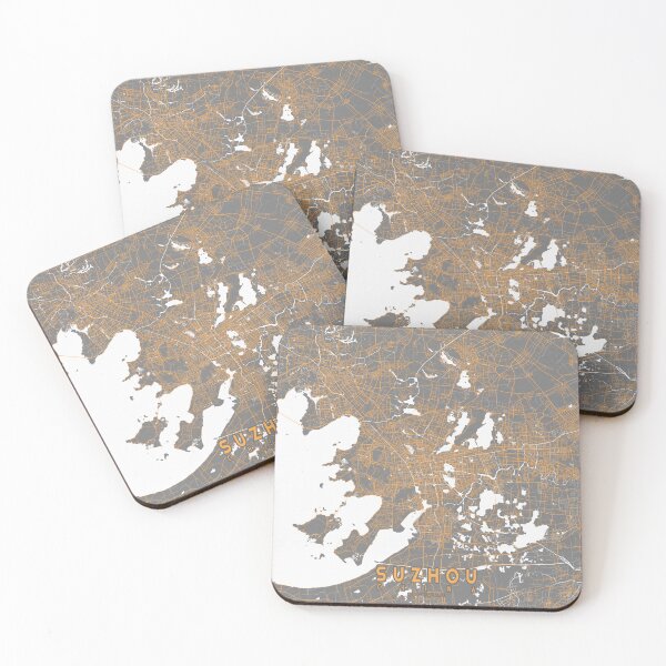 Item preview, Suzhou City Map of Jiangsu, China - Bauhaus designed and sold by deMAP.