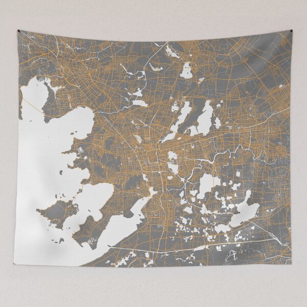Item preview, Suzhou City Map of Jiangsu, China - Bauhaus designed and sold by deMAP.