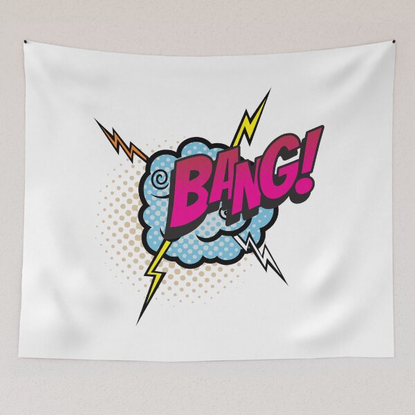 Item preview, Bang, Comic, Comic Expressions, Pop Art, Pop Art Designs, Red, Yellow, Expressions, Pop Art Expressions, Pop Art Bubbles, designed and sold by Henrylizarraga.