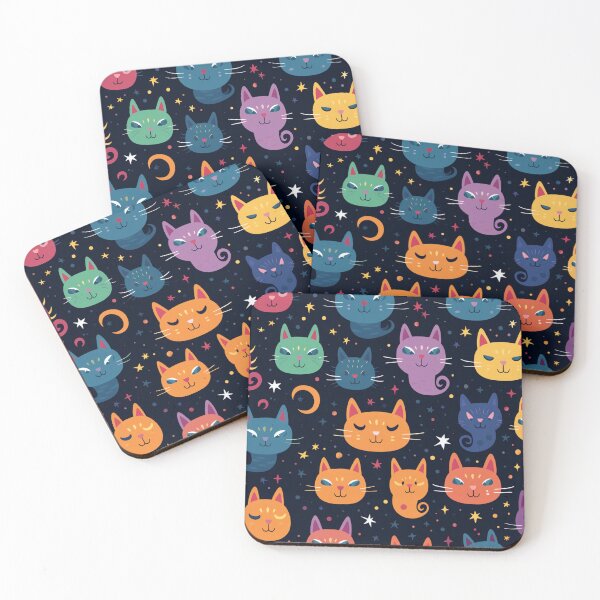 Item preview, Galacticat abstract pattern designed and sold by SmileshareShop.
