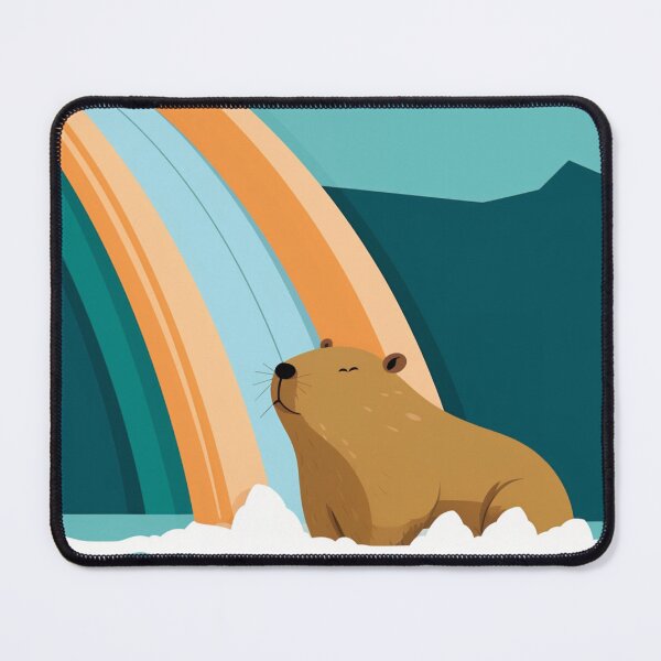 Item preview, A capybara is soaking in the waterpark. designed and sold by KapybaraX.