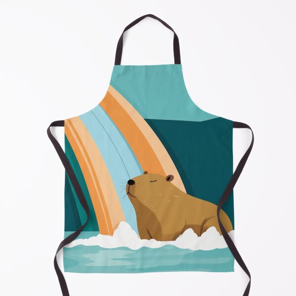 Item preview, A capybara is soaking in the waterpark. designed and sold by KapybaraX.