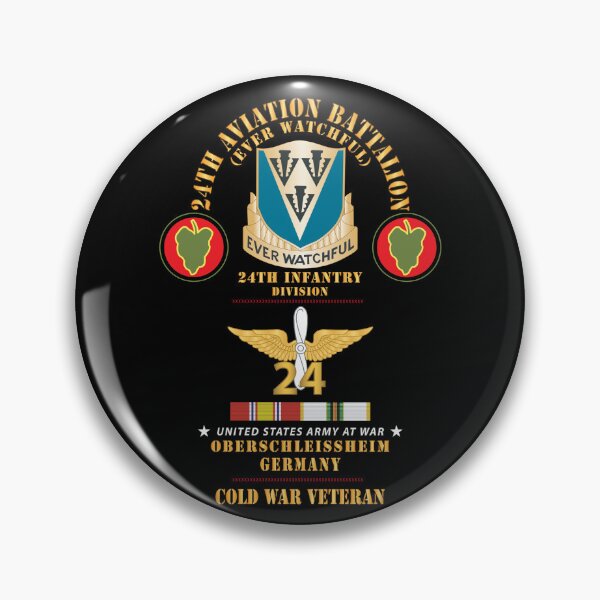 Item preview, Army - 24th Aviation Bn, 24th Infantry Div, Oberschleissheim, Germany w COLD SVC X 300 designed and sold by Military Insignia Products.