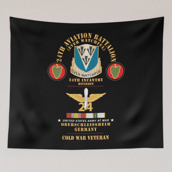 Item preview, Army - 24th Aviation Bn, 24th Infantry Div, Oberschleissheim, Germany w COLD SVC X 300 designed and sold by Military Insignia Products.
