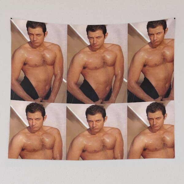 Item preview, jeff goldblum shirtless designed and sold by warshipologiste.