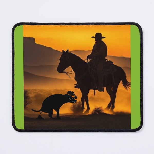 Item preview, Desert Sunset Serenade: Cowboy & Pooping Dog Delight designed and sold by Willyboy16.
