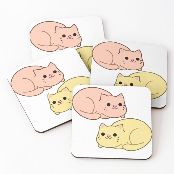 Item preview, Yellow cat and pink cat designed and sold by Har-vee.