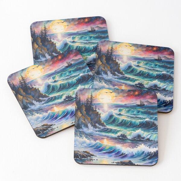 Item preview, Full Moon Seascape designed and sold by Bright-Moonrise.