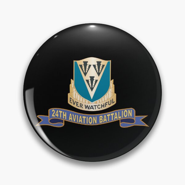 Item preview, Army - 24th Aviation Battalion - DUI w Ribbon X 300 designed and sold by Military Insignia Products.