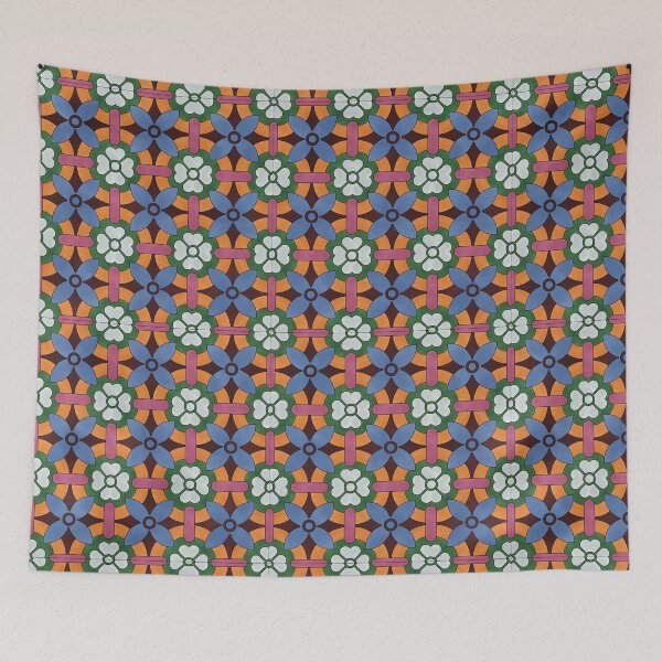 Item preview, Floral Tile Reproduction designed and sold by MadeByGeeClowes.