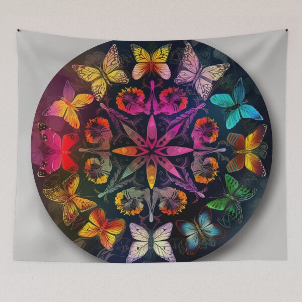 Item preview, Colorful Butterfly Mandala designed and sold by GothiCally.
