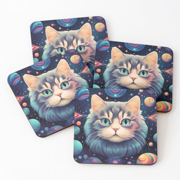 Item preview, Galacticat abstract pattern designed and sold by SmileshareShop.