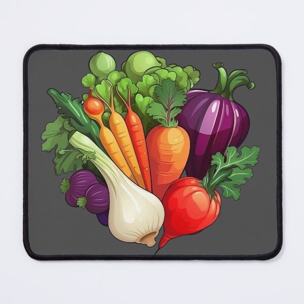 Item preview, Beautiful colored vegetable sticker anime border vector designed and sold by Mata-Win.