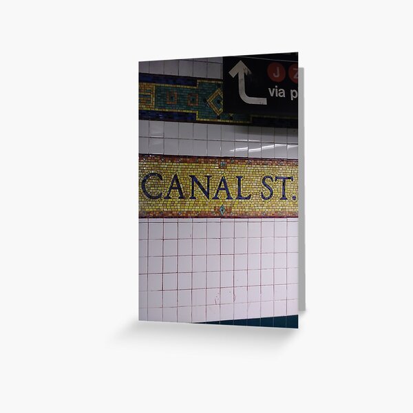 Canal St., Canal Street, Subway Station, Number Greeting Card