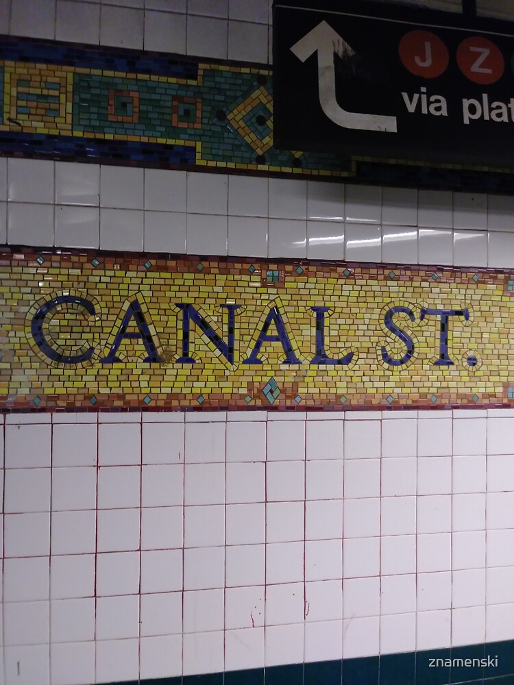 Canal St., Canal Street, Subway Station, Number by znamenski
