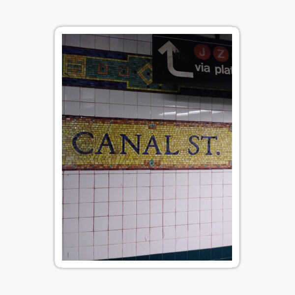 Canal St., Canal Street, Subway Station, Number Sticker