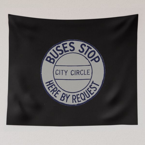 Item preview, Vintage Bus Stop 2 designed and sold by halibutgoatramb.