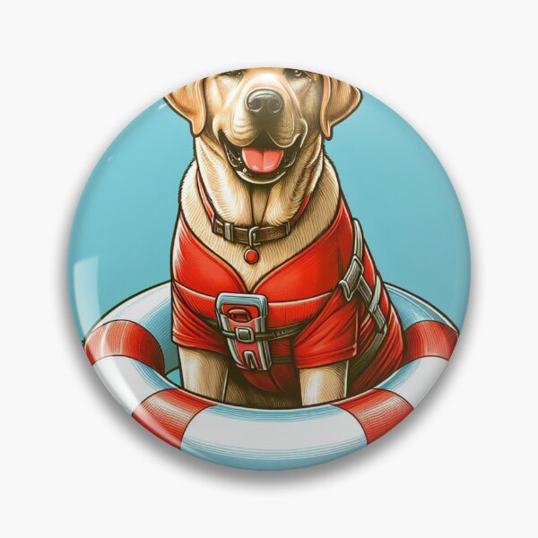 Item preview, A Labrador Retriever in lifeguard attire designed and sold by X Sell.