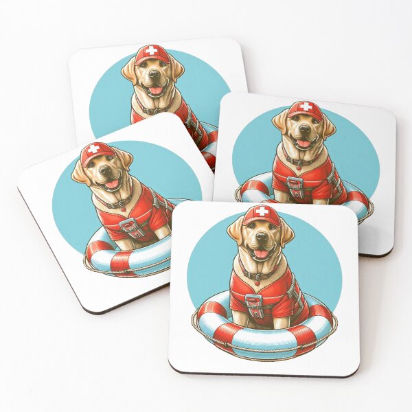 Item preview, A Labrador Retriever in lifeguard attire designed and sold by X Sell.