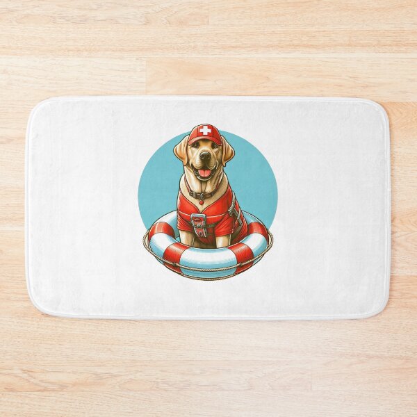 Item preview, A Labrador Retriever in lifeguard attire designed and sold by X Sell.