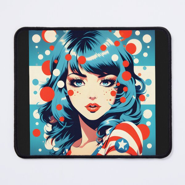 Item preview, Girl Pop Art Polka Dots designed and sold by Creative.Shop.