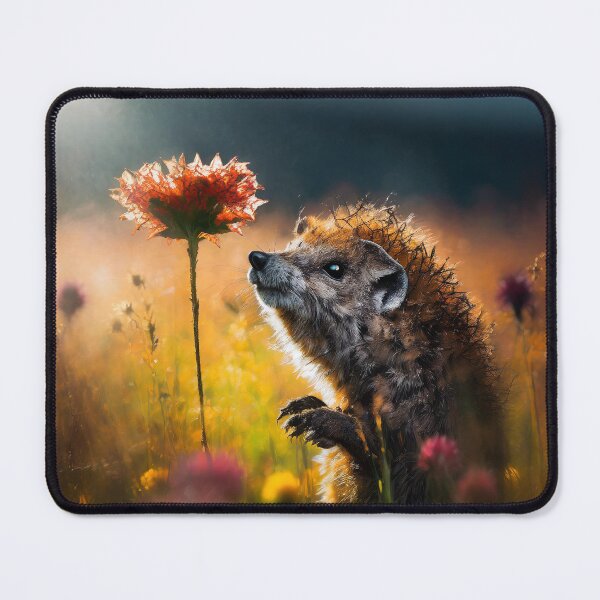 Item preview, Cute Creature Smelling Huge Flower Surreal designed and sold by Lelijo.