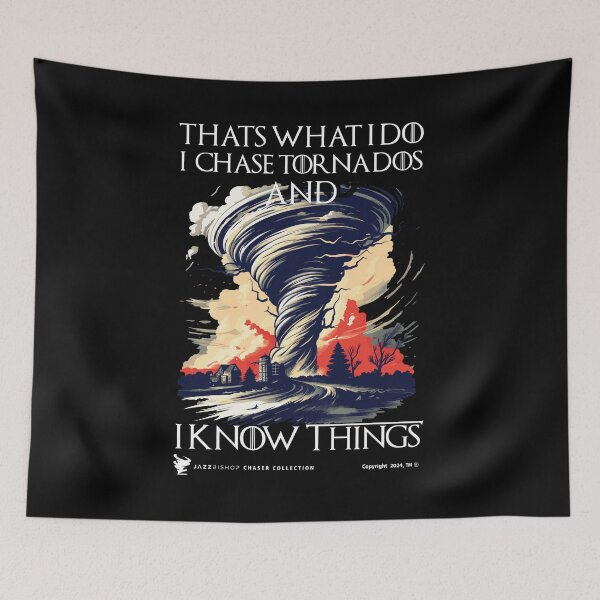 Item preview, Eso es lo que hago, persigo tornados y sé cosas designed and sold by Jazz Bishop’s Tornado Alley Tees.