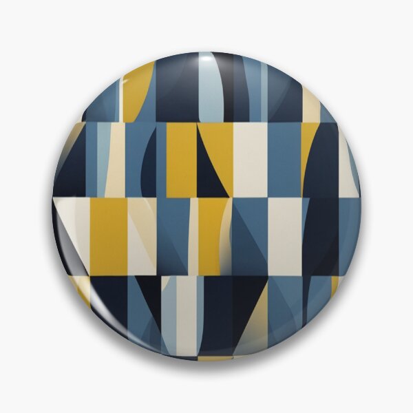 Item preview, Geometric design with blue and yellow color palette, Throw Pillow, Phone Cases designed and sold by ElGrandeDesign.