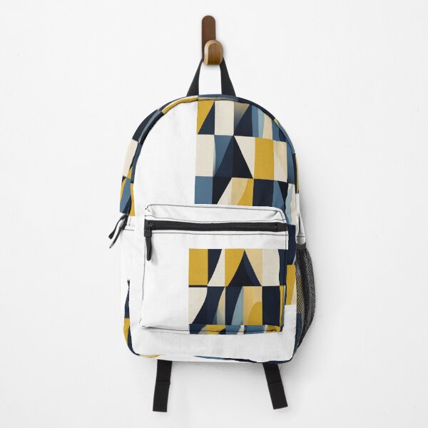 Item preview, Geometric design with blue and yellow color palette, Throw Pillow, Phone Cases designed and sold by ElGrandeDesign.