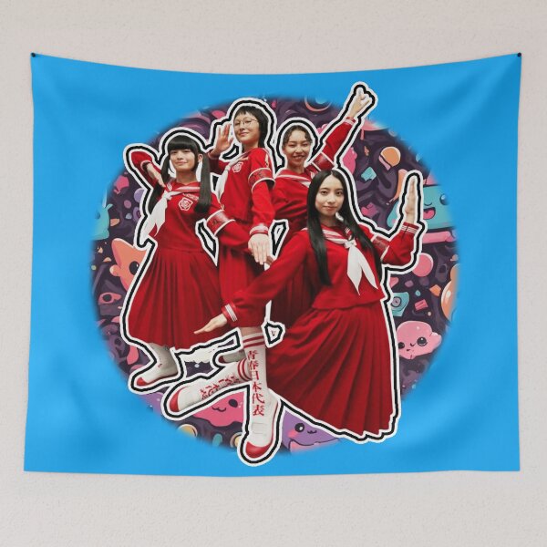 Item preview, Atarashii Gakko!, Abstract Circle Design, Red Uniforms designed and sold by Burn-Ego.