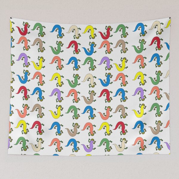 Item preview, Salamanders, Western Tiger Salamander, Colorado, lizards, reptiles, animal art, colorful patterns designed and sold by Colleen Macomber.