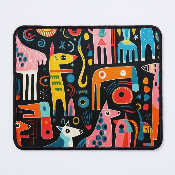 Item preview, Colorful Abstract Dogs designed and sold by Neika Shimm Designs.
