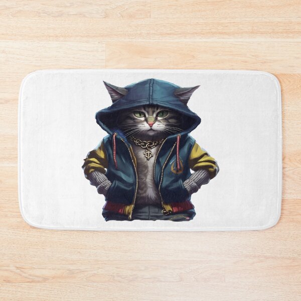 Item preview, Street Cats wearing a hoodie and chain around his neck designed and sold by jnsmerchstore.