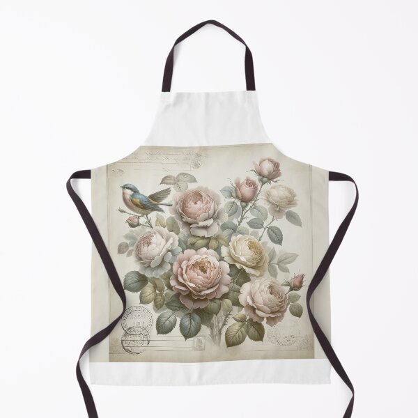 Item preview, Whispered Petals A Nostalgic Symphony with Roses and Birdsong Shabby Chic Artwork designed and sold by irek07.