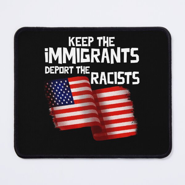 Item preview, Keep The Immigrants Deport Racists USA Flag designed and sold by sadedream.